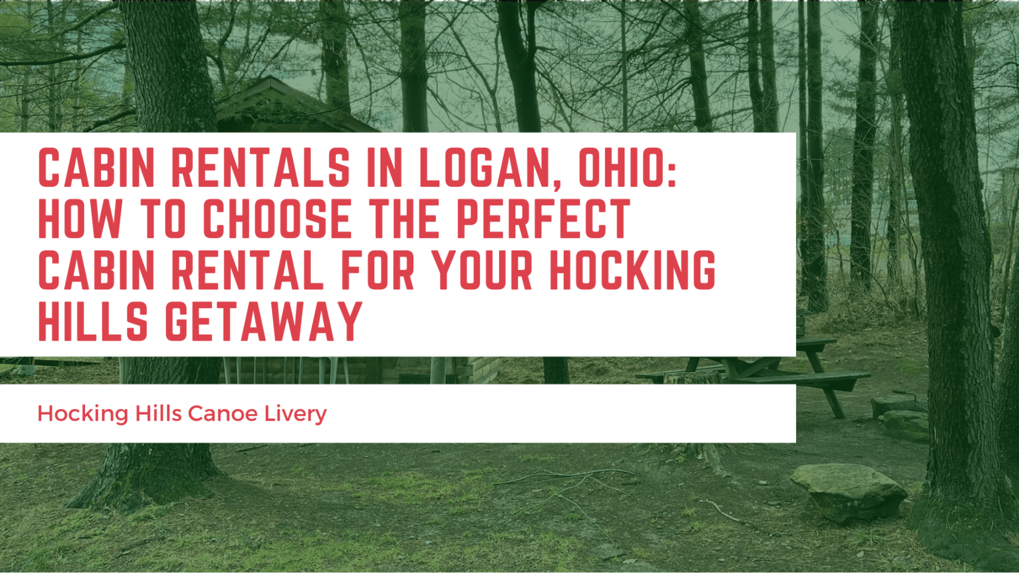 Cabin Rentals Blog Header